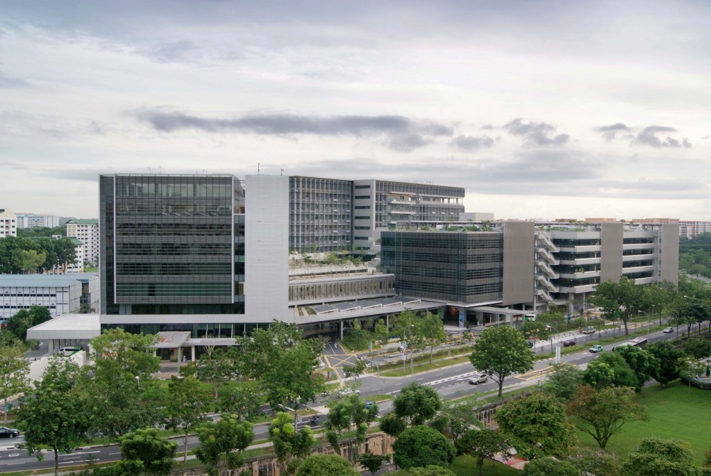 Khoo Teck Puat sykehus - miljøvennlig bygg i Singapore